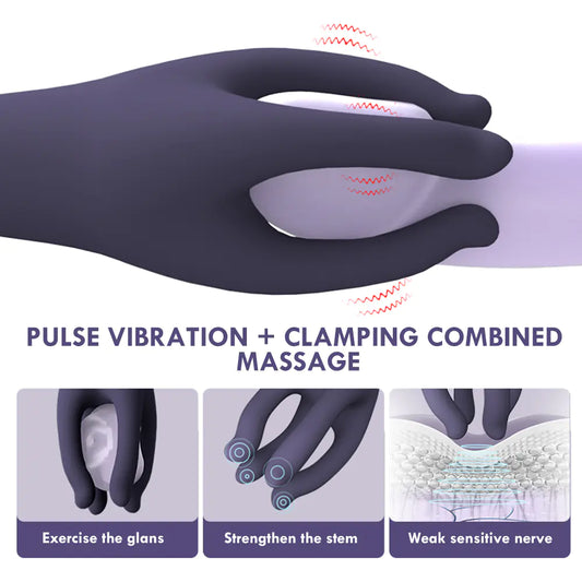 Vibrating Masturbator for Prolonged Grip and Massage